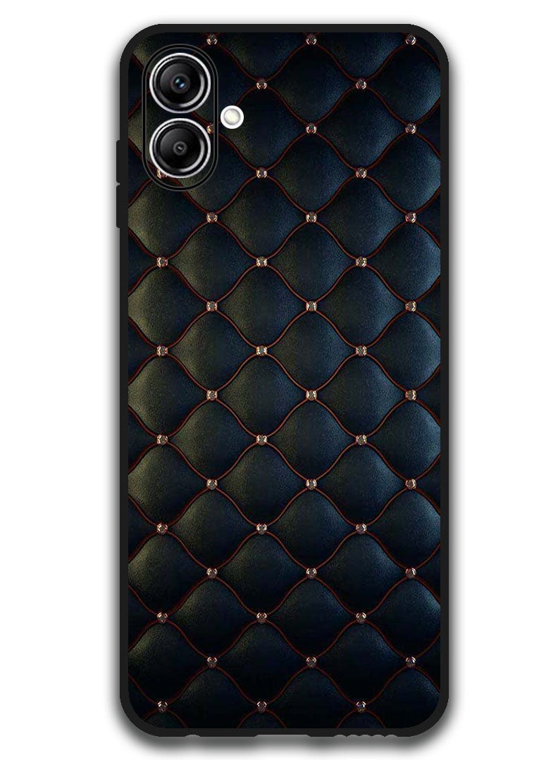 Theodor Case Compatible with Samsung Galaxy A07 6.7 Inch Protection Shockproof Bumper Cover Stappers On Black Cloth Pattern - Image 1